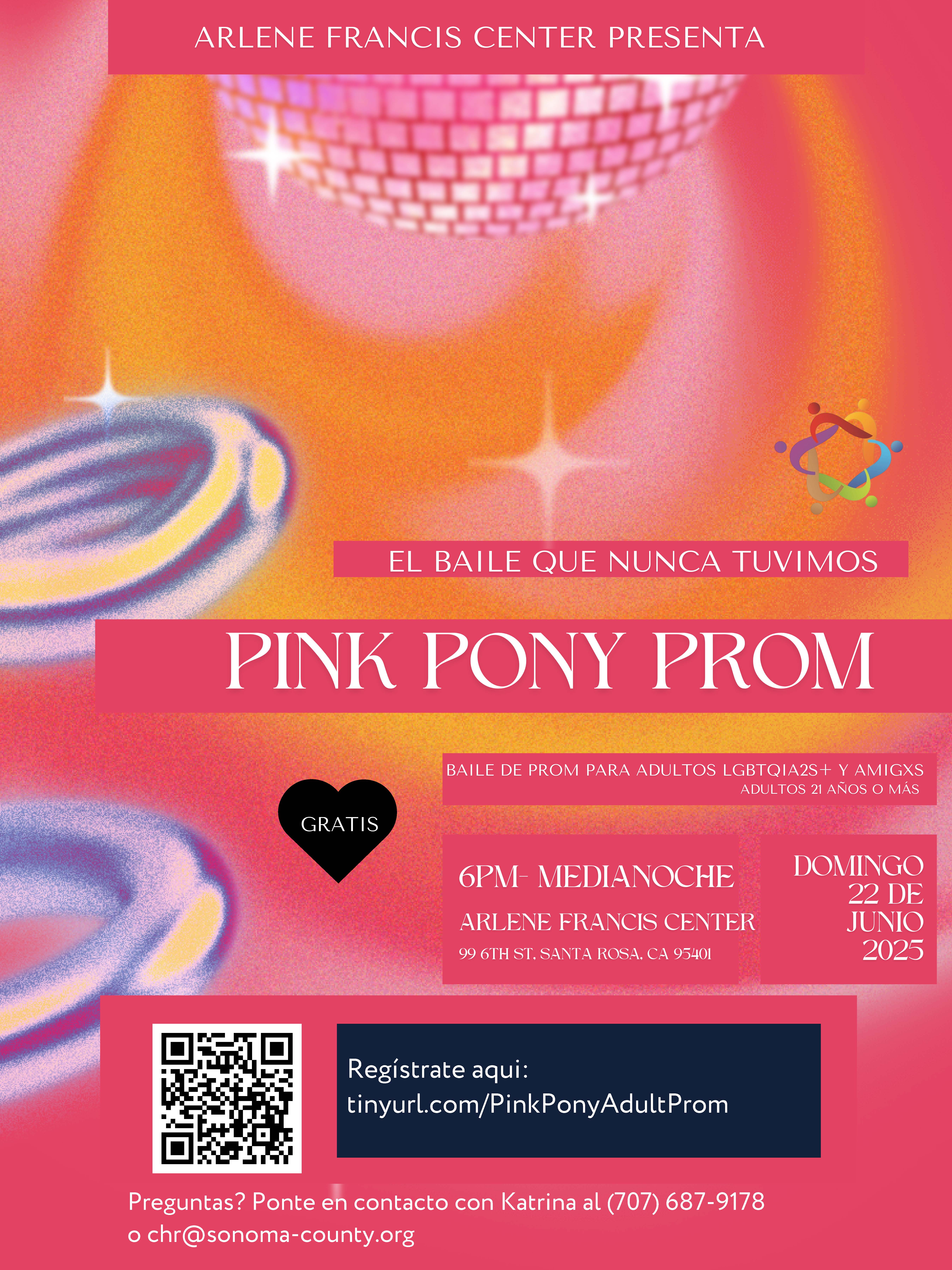 Pink Pony Prom in Spanish