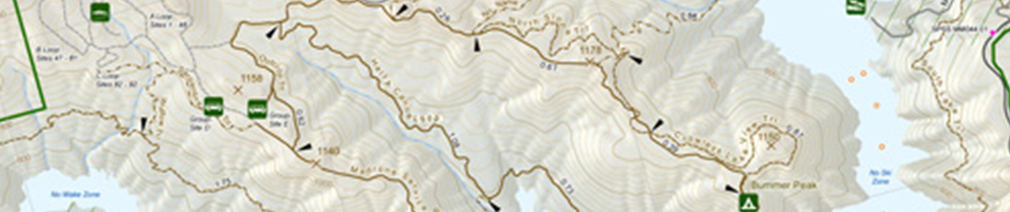 Map of Lake Sonoma